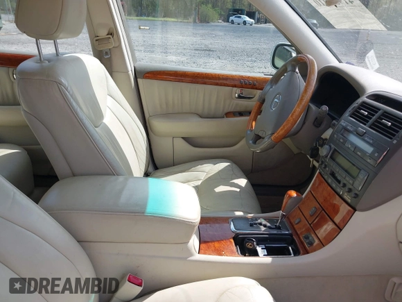 2002 Lexus LS 430 with VIN JTHBN30F320069864, listed as a IAAI auction lot 41933410 with 215,452 mi miles and . Bid and sale history available at DreamBid. Image 5.
