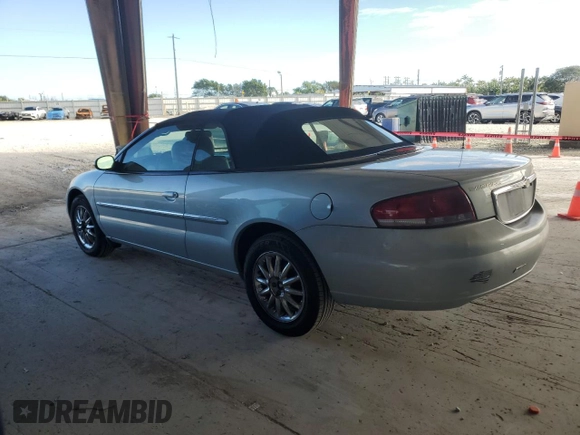 2002 Chrysler Sebring Limited with VIN 1C3EL65R32N295340, listed as a Copart auction lot 89090815 with Not provided miles and Non repairable. Bid and sale history available at DreamBid. Image 2.