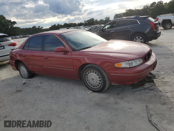 1999 Buick Century Custom with VIN 2G4WS52M9X1539258, listed as a Copart auction lot 74549704 with 109,542 mi miles and Salvage Title. Bid and sale history available at carsss.com. Image 4.