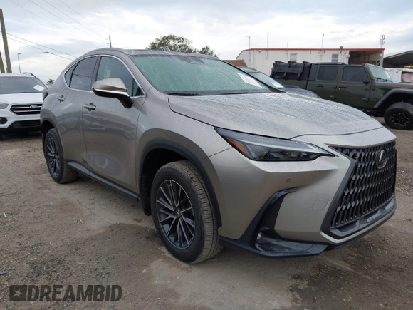 2022 Lexus NX 350 Premium with VIN 2T2GGCEZ1NC002402, listed as a IAAI auction lot 41312325 with 34,276 mi miles and . Bid and sale history available at DreamBid. Image 1.