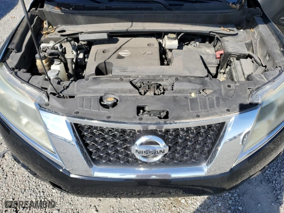 2013 Nissan Pathfinder Platinum with VIN 5N1AR2MN8DC657091, listed as a Copart auction lot 45834565 with 127216 miles and Clean Title. Bid and sale history available at carsss.com. Image 12.
