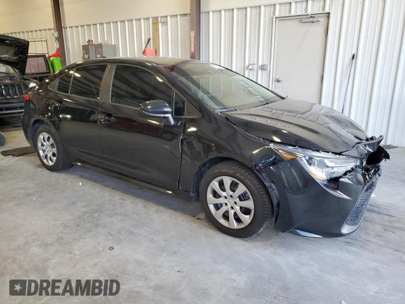 2022 Toyota Corolla LE with VIN 5YFEPMAE0NP391988, listed as a Copart auction lot 45218375 with 56,452 mi miles and Salvage Title. Bid and sale history available at DreamBid. Image 4.