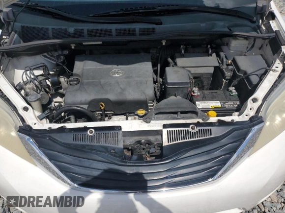 2011 Toyota Sienna LE AAS with VIN 5TDKK3DC9BS100400, listed as a Copart auction lot 62060125 with 210,274 mi miles and Salvage title. Bid and sale history available at DreamBid. Image 12.