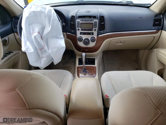 2009 Hyundai Santa Fe SE with VIN 5NMSH13EX9H281106, listed as a Copart auction lot 51635095 with 117,464 mi miles and Salvage Title. Bid and sale history available at carsss.com. Image 8.