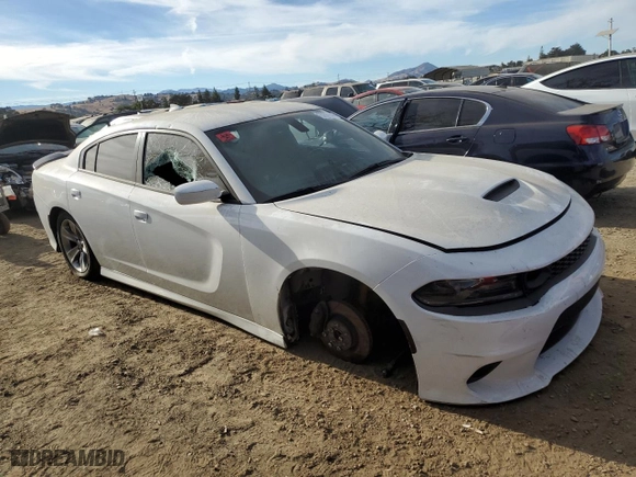 2020 Dodge Charger Scat Pack Widebody with VIN 2C3CDXGJ1LH255236, listed as a Copart auction lot 75297854 with 0 mi miles and Salvage Title. Bid and sale history available at carsss.com. Image 4.