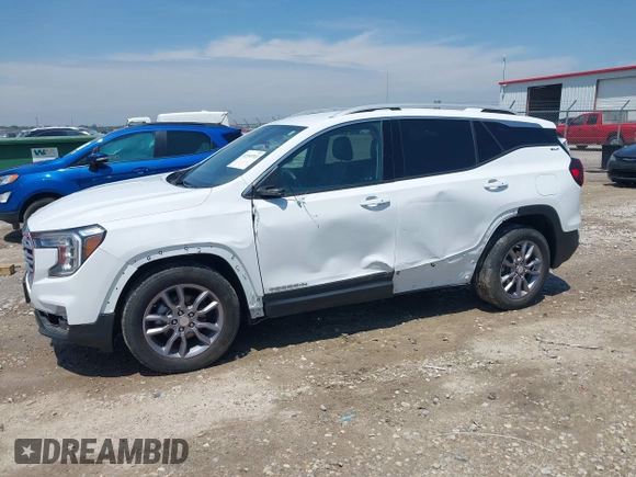 2023 GMC Terrain SLT z VIN 3GKALVEG2PL172143, wystawiony jako IAAI lot #42353393 z przebiegiem 56 609 mil mil oraz . Historia ofert i sprzedaży dostępna na DreamBid. Obrazek 14.