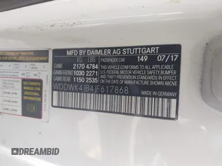 2018 Mercedes-Benz C 300 with VIN WDDWK4JB4JF617868, listed as a IAAI auction lot 42517376 with 175,853 mi miles and . Bid and sale history available at DreamBid. Image 9.
