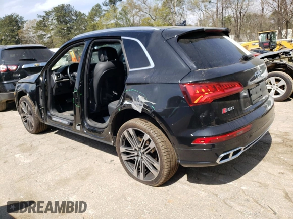 2020 Audi SQ5 Premium Plus with VIN WA1B4AFYXL2037124, listed as a Copart auction lot 45474703 with 17,609 mi miles. Bid and sale history available at carsss.com. Image 2.