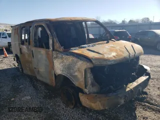 2020 Chevrolet Express Cargo Van with VIN 1GCWGAFG5L1274969, listed as a Copart auction lot 85119504 with 0 mi miles and Non Repairable. Bid and sale history available at carsss.com. Image 4.