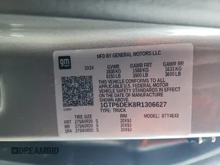 2024 GMC Canyon 4WD AT4 z VIN 1GTP6DEK8R1306627, wystawiony jako Copart lot #80921614 z przebiegiem 6 mil mil oraz Szkoda całkowita • Salvage title. Historia ofert i sprzedaży dostępna na DreamBid. Obrazek 13.