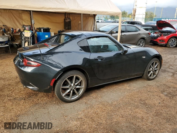 2023 Mazda MX-5 Miata Grand Touring with VIN JM1NDAM76P0551177, listed as a Copart auction lot 46320214 with 2,803 mi miles and Clean title. Bid and sale history available at DreamBid. Image 3.