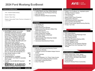 2024 Ford Mustang EcoBoost with VIN 1FA6P8TH6R5106562, listed as a Copart auction lot 62294245 with 37,905 mi miles and Non repairable. Bid and sale history available at DreamBid. Image 12.