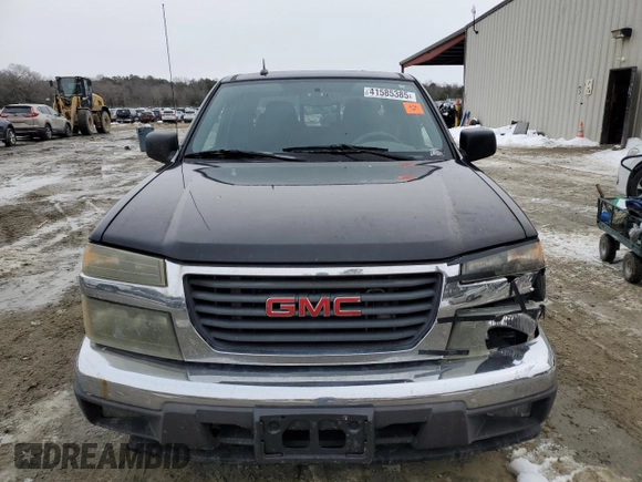 2008 GMC Canyon SLE1 with VIN 1GTCS13E088173342, listed as a Copart auction lot 41585385 with 137,558 mi miles and Salvage Title. Bid and sale history available at carsss.com. Image 5.