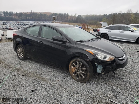 2014 Hyundai Elantra SE with VIN 5NPDH4AE5EH532933, listed as a Copart auction lot 50151985 with NaN miles and Salvage Title. Bid and sale history available at carsss.com. Image 4.