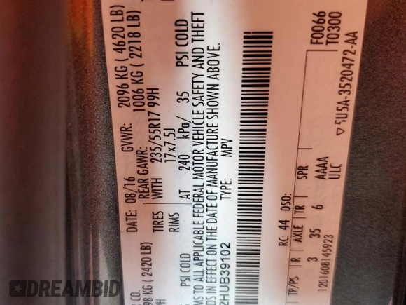 2017 Ford Escape S z VIN 1FMCU0F72HUB39102, wystawiony jako Copart lot #63622825 z przebiegiem 120 760 mil mil oraz Szkoda całkowita • Salvage title. Historia ofert i sprzedaży dostępna na DreamBid. Obrazek 13.