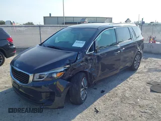 2015 Kia Sedona EX with VIN KNDMC5C13F6018556, listed as a IAAI auction lot 41491580 with 1 mi miles. Bid and sale history available at carsss.com. Image 17.