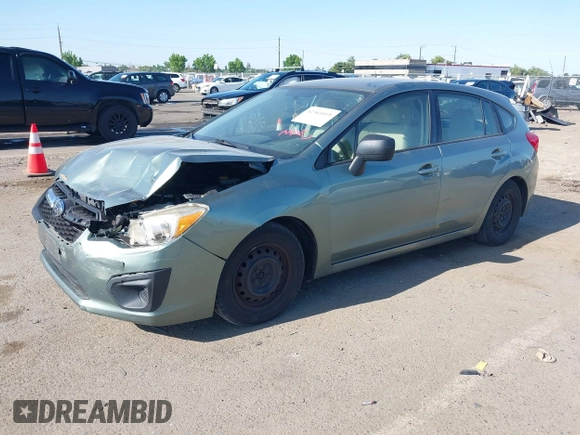 2014 Subaru Impreza 2.0i z VIN JF1GPAA63E8265318, wystawiony jako IAAI lot #42361019 z przebiegiem 193 833 mil mil oraz . Historia ofert i sprzedaży dostępna na DreamBid. Obrazek 2.
