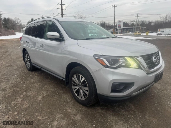 2018 Nissan Pathfinder SL with VIN 5N1DR2MM6JC608990, listed as a Copart auction lot 88999715 with 76,438 mi miles and Clean Title. Bid and sale history available at carsss.com. Image 1.