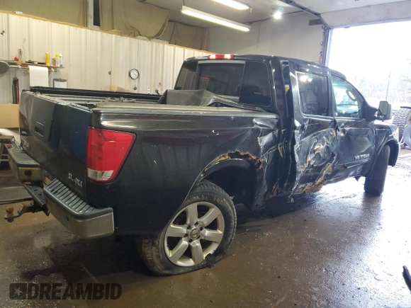 2011 Nissan Titan SL with VIN 1N6AA0ECXBN305433, listed as a Copart auction lot 47837825 with 344,919 mi miles and Salvage Title. Bid and sale history available at carsss.com. Image 3.