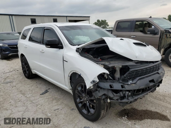 2021 Dodge Durango R/T with VIN 1C4SDJCT9MC762787, listed as a Copart auction lot 60757995 with 41,533 mi miles and Salvage title. Bid and sale history available at DreamBid. Image 4.