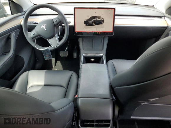 2023 Tesla Model Y Long Range with VIN 7SAYGDEE7PA031199, listed as a Copart auction lot 53876105 with 10,835 mi miles and Salvage Title. Bid and sale history available at DreamBid. Image 8.