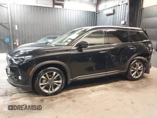 2025 Infiniti QX60 Luxe with VIN 5N1AL1FS8SC347471, listed as a IAAI auction lot 42505447 with 2,706 mi miles and . Bid and sale history available at DreamBid. Image 15.