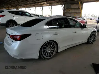 2021 Infiniti Q50 Signature Edition with VIN JN1EV7CP5MM705970, listed as a Copart auction lot 87705365 with Not provided miles and Salvage title. Bid and sale history available at DreamBid. Image 3.