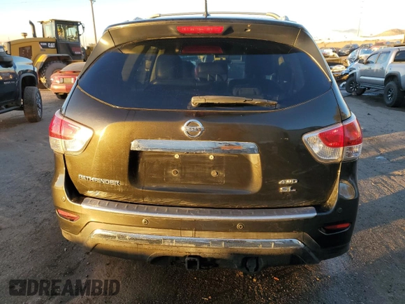 2016 Nissan Pathfinder SV with VIN 5N1AR2MM4GC622141, listed as a Copart auction lot 78457744 with 159,280 mi miles and Salvage Title. Bid and sale history available at carsss.com. Image 6.