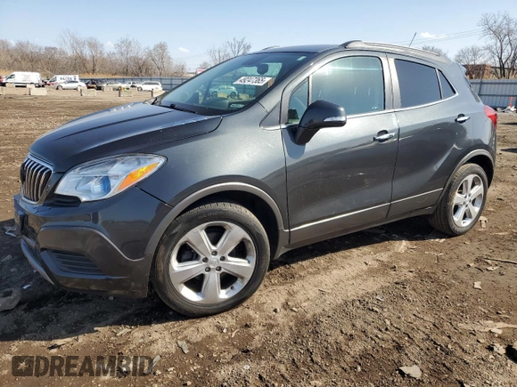 2016 Buick Encore with VIN KL4CJASB7GB682463, listed as a Copart auction lot 49247365 with 109,362 mi miles and Salvage Title. Bid and sale history available at carsss.com. Image 1.