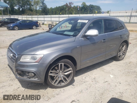 2014 Audi SQ5 Premium Plus with VIN WA1CGAFPXEA010954, listed as a Copart auction lot 69698444 with 193,137 mi miles and Salvage Title. Bid and sale history available at carsss.com. Image 1.
