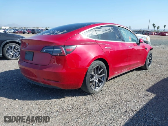 2020 Tesla Model 3 Standard Range Plus with VIN 5YJ3E1EA7LF706636, listed as a IAAI auction lot 32371217 with 35,389 mi miles. Bid and sale history available at carsss.com. Image 4.