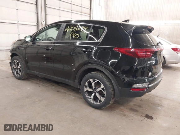 2020 Kia Sportage LX with VIN KNDPMCACXL7804797, listed as a IAAI auction lot 42011299 with 49,793 mi miles and . Bid and sale history available at carsss.com. Image 3.