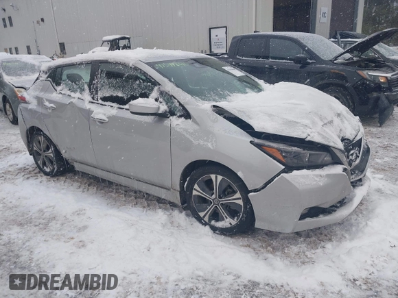2021 Nissan LEAF SV with VIN 1N4AZ1CVXMC557032, listed as a IAAI auction lot 41544646 with 23,918 mi miles and . Bid and sale history available at DreamBid. Image 1.