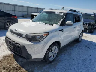 2015 Kia Soul with VIN KNDJN2A20F7139403, listed as a Copart auction lot 46353645 with 0 mi miles and Salvage Title. Bid and sale history available at carsss.com. Image 1.