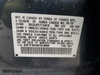 2006 Honda Pilot EX-L with VIN 2HKYF18596H504694, listed as a Copart auction lot 51646995 with 205,258 mi miles and Salvage Title. Bid and sale history available at carsss.com. Image 13.