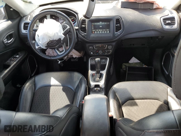 2020 Jeep Compass Latitude with VIN 3C4NJCBB3LT126542, listed as a Copart auction lot 52510575 with 17,246 mi miles and Salvage title. Bid and sale history available at DreamBid. Image 8.