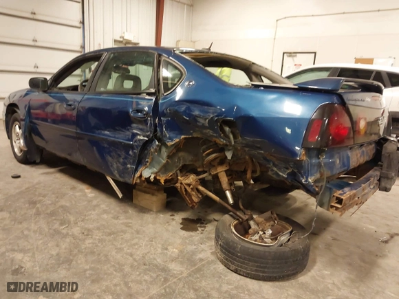 2005 Chevrolet Impala LS with VIN 2G1WH55K059255490, listed as a IAAI auction lot 41672794 with 205,724 mi miles. Bid and sale history available at carsss.com. Image 3.