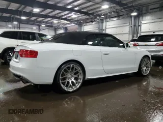 2016 Audi A5 Premium Plus with VIN WAUM2AFH0GN002940, listed as a Copart auction lot 87824885 with 87,176 mi miles and Salvage Title. Bid and sale history available at carsss.com. Image 3.