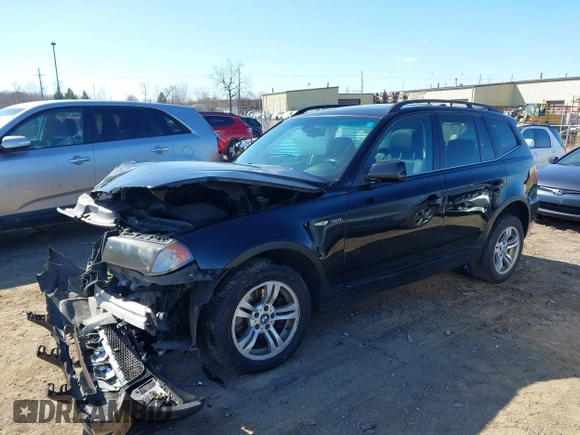 2006 BMW X3 3.0i with VIN WBXPA934X6WD26835, listed as a IAAI auction lot 41872807 with 182,407 mi miles. Bid and sale history available at carsss.com. Image 2.