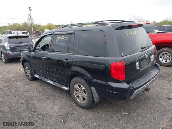2005 Honda Pilot EX-L with NAVI with VIN 2HKYF187X5H572423, listed as a IAAI auction lot 42088750 with 203,265 mi miles. Bid and sale history available at carsss.com. Image 3.