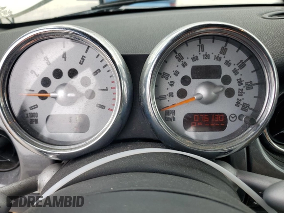 2006 MINI Convertible S with VIN WMWRH335X6TK57115, listed as a Copart auction lot 55756115 with 76,130 mi miles and Clean Title. Bid and sale history available at DreamBid. Image 9.