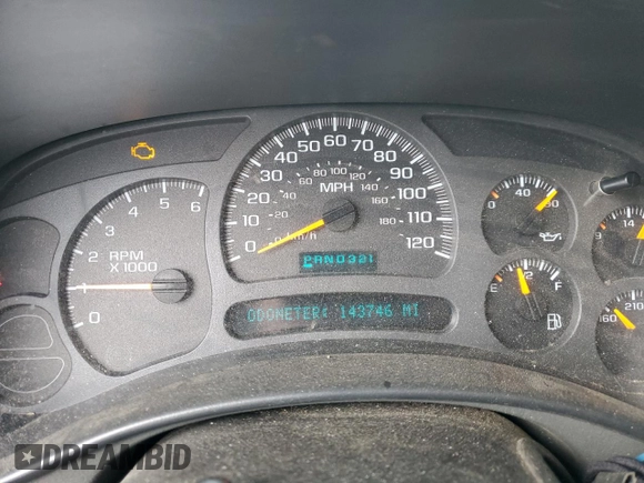 2003 Chevrolet Silverado 1500 with VIN 1GCEK19V83Z237517, listed as a Copart auction lot 56306535 with 143,746 mi miles and Salvage Title. Bid and sale history available at DreamBid. Image 9.