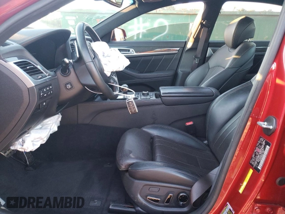 2020 Genesis G80 3.3T Sport with VIN KMTFN4JB1LU339187, listed as a Copart auction lot 46879915 with 37,124 mi miles and Salvage Title. Bid and sale history available at carsss.com. Image 7.