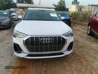 2022 Audi Q3 S line Premium Plus with VIN WA1EECF35N1035137, listed as a IAAI auction lot 42279961 with 43,458 mi miles and . Bid and sale history available at DreamBid. Image 12.