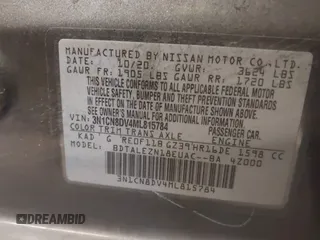 2021 Nissan Versa S with VIN 3N1CN8DV4ML815784, listed as a IAAI auction lot 41765234 with 74,802 mi miles and . Bid and sale history available at DreamBid. Image 9.