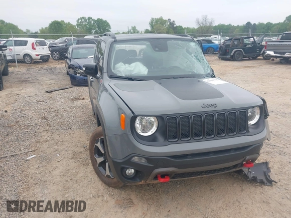 2022 Jeep Renegade Trailhawk with VIN ZACNJDC11NPN53432, listed as a IAAI auction lot 42010778 with 29,889 mi miles and . Bid and sale history available at DreamBid. Image 1.