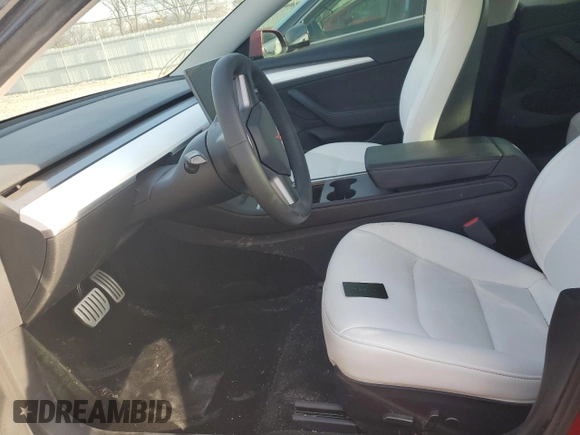 2021 Tesla Model 3 Performance with VIN 5YJ3E1EC9MF013392, listed as a Copart auction lot 48488125 with 55,402 mi miles and Salvage Title. Bid and sale history available at DreamBid. Image 7.