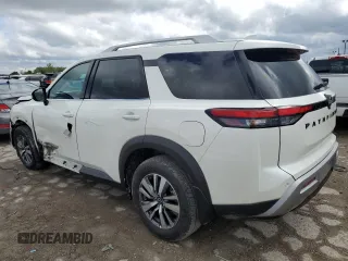 2024 Nissan Pathfinder SL with VIN 5N1DR3CC1RC313807, listed as a Copart auction lot 55822515 with 7,625 mi miles and Salvage title. Bid and sale history available at DreamBid. Image 2.