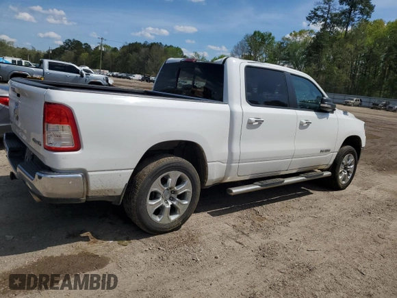 2020 Ram 1500 Big Horn with VIN 1C6SRFFT7LN359430, listed as a Copart auction lot 50228925 with 141,636 mi miles and Salvage Title. Bid and sale history available at carsss.com. Image 3.