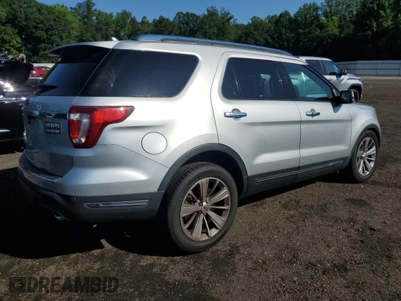 2018 Ford Explorer Limited z VIN 1FM5K7F83JGB67544, wystawiony jako Copart lot #61253265 z przebiegiem 78 297 mil mil oraz Szkoda całkowita • Salvage title. Historia ofert i sprzedaży dostępna na DreamBid. Obrazek 3.